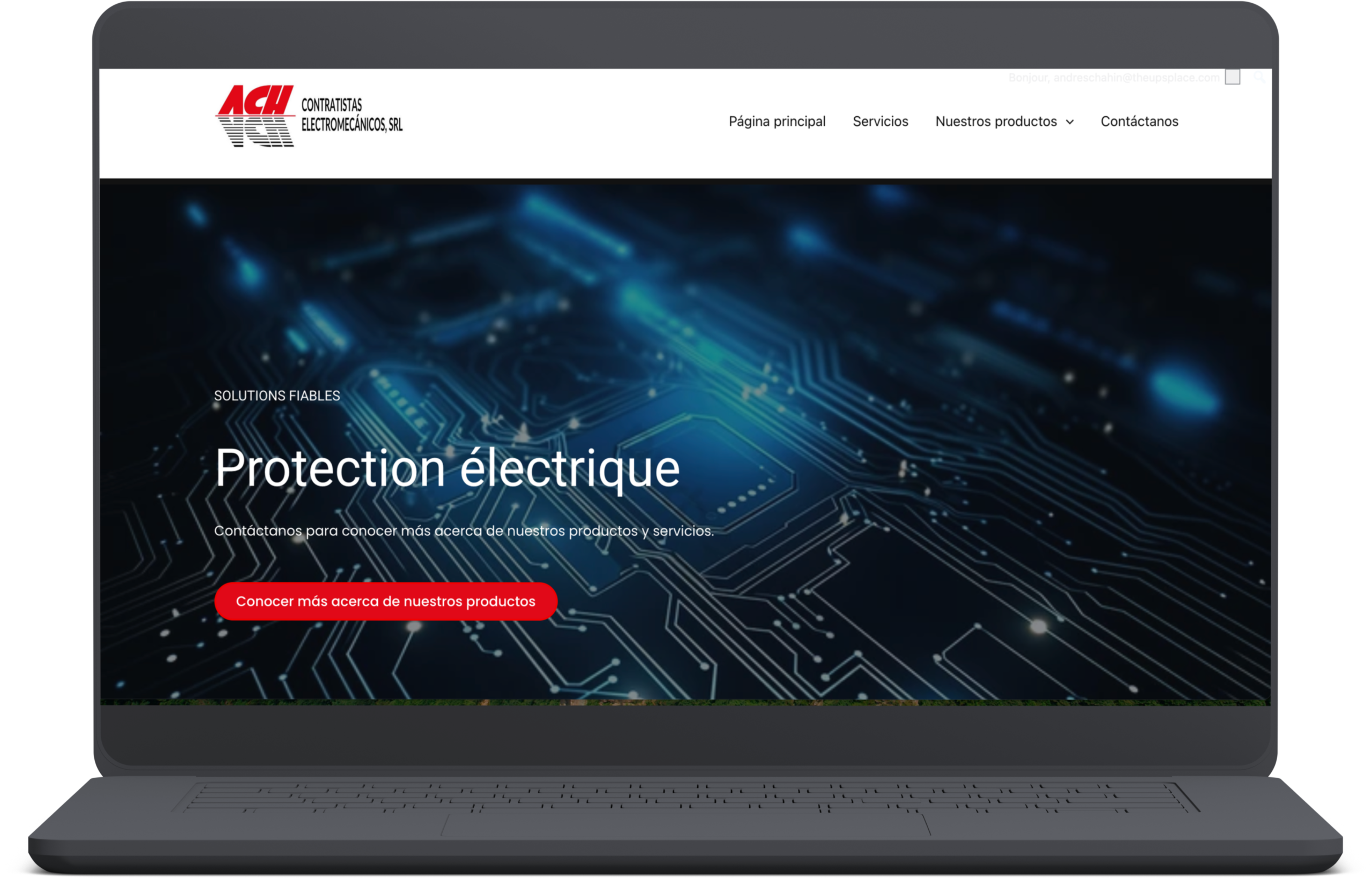 création site web entreprise électrique ACH République Dominicaine